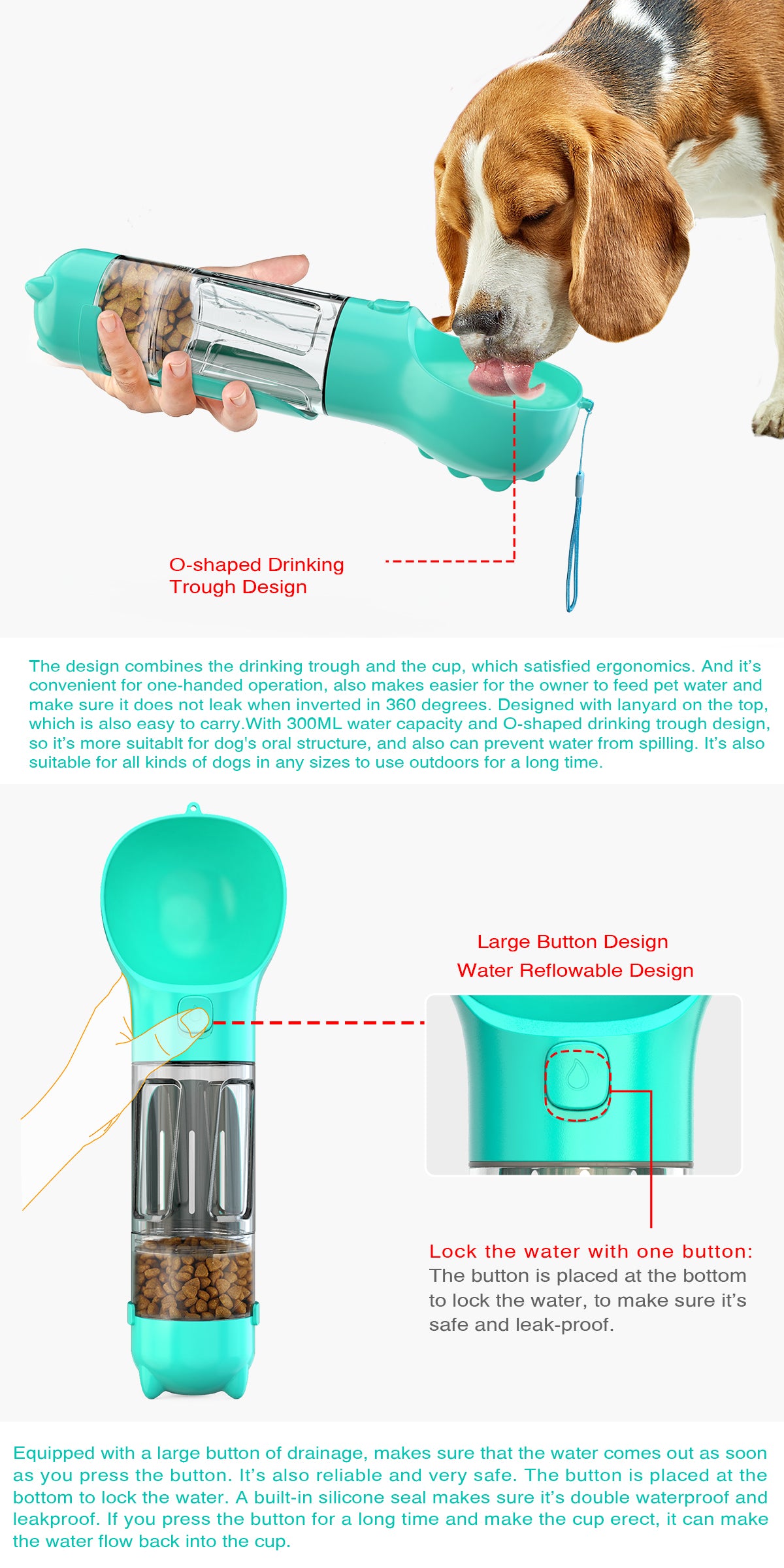 DoqiPaw Dog Travel Water Bottle