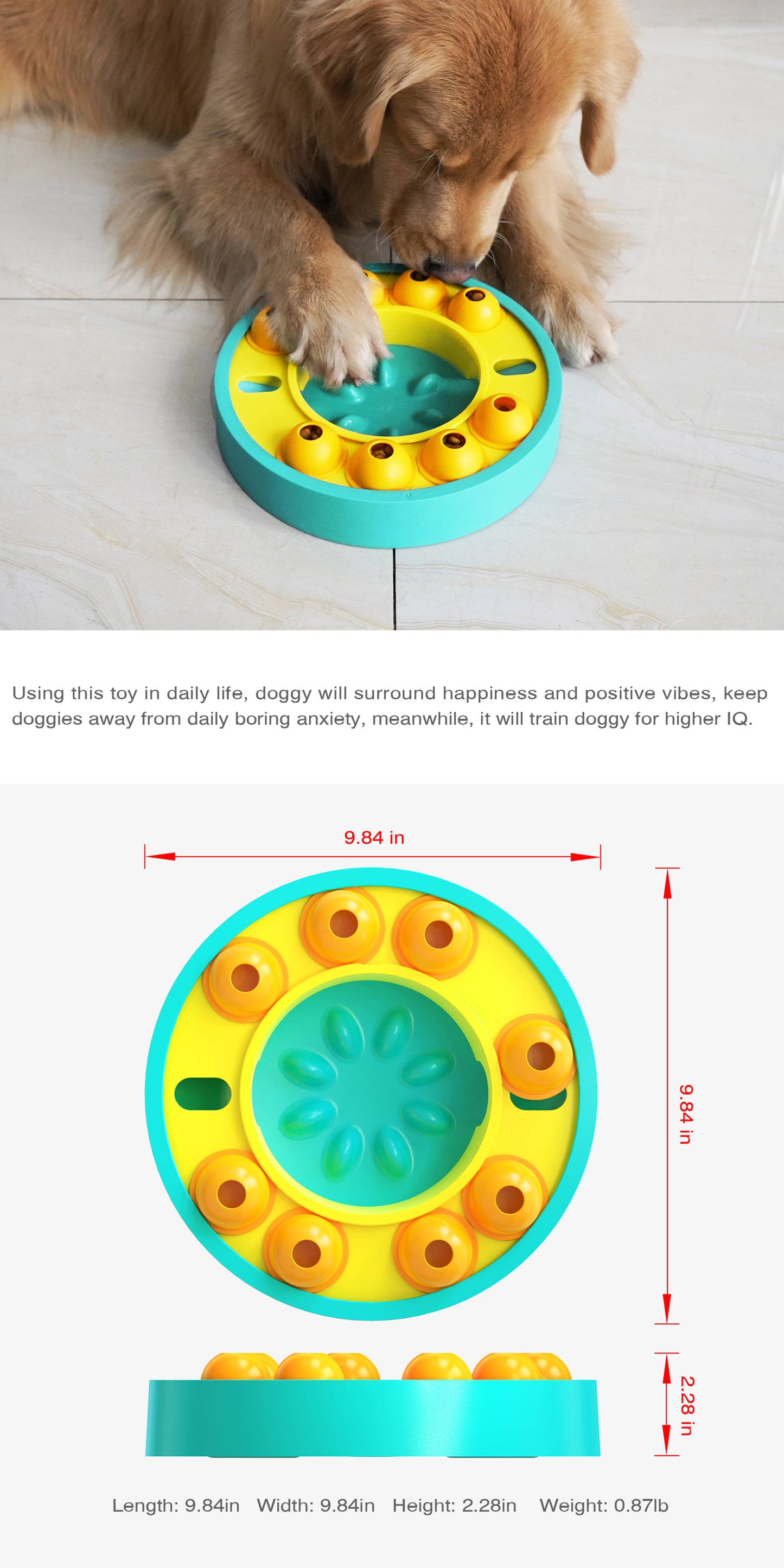 DoqiPaw Dog Puzzle Toy and Slow Feeder