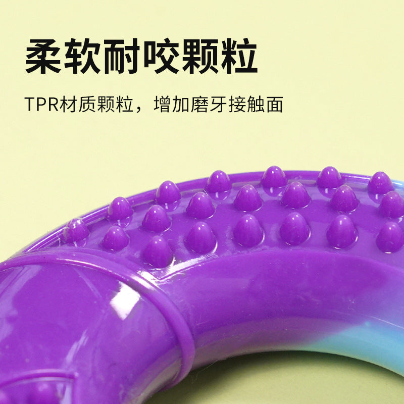 Dog Toy Treat Dispensing Ball Durable Chew Teddy Teething Self-Entertainment Puzzle Boredom Relief for Small and Medium Dogs Pet Hide and Seek Toy