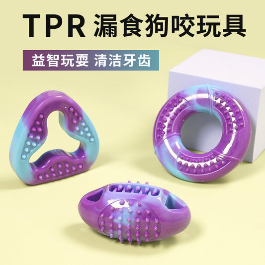 Dog Toy Treat Dispensing Ball Durable Chew Teddy Teething Self-Entertainment Puzzle Boredom Relief for Small and Medium Dogs Pet Hide and Seek Toy